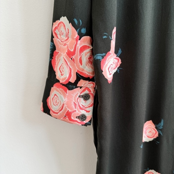 ONE TEASPOON • Quartermaster Kimono Shirtdress in Khaki Floral - Picture 10 of 15